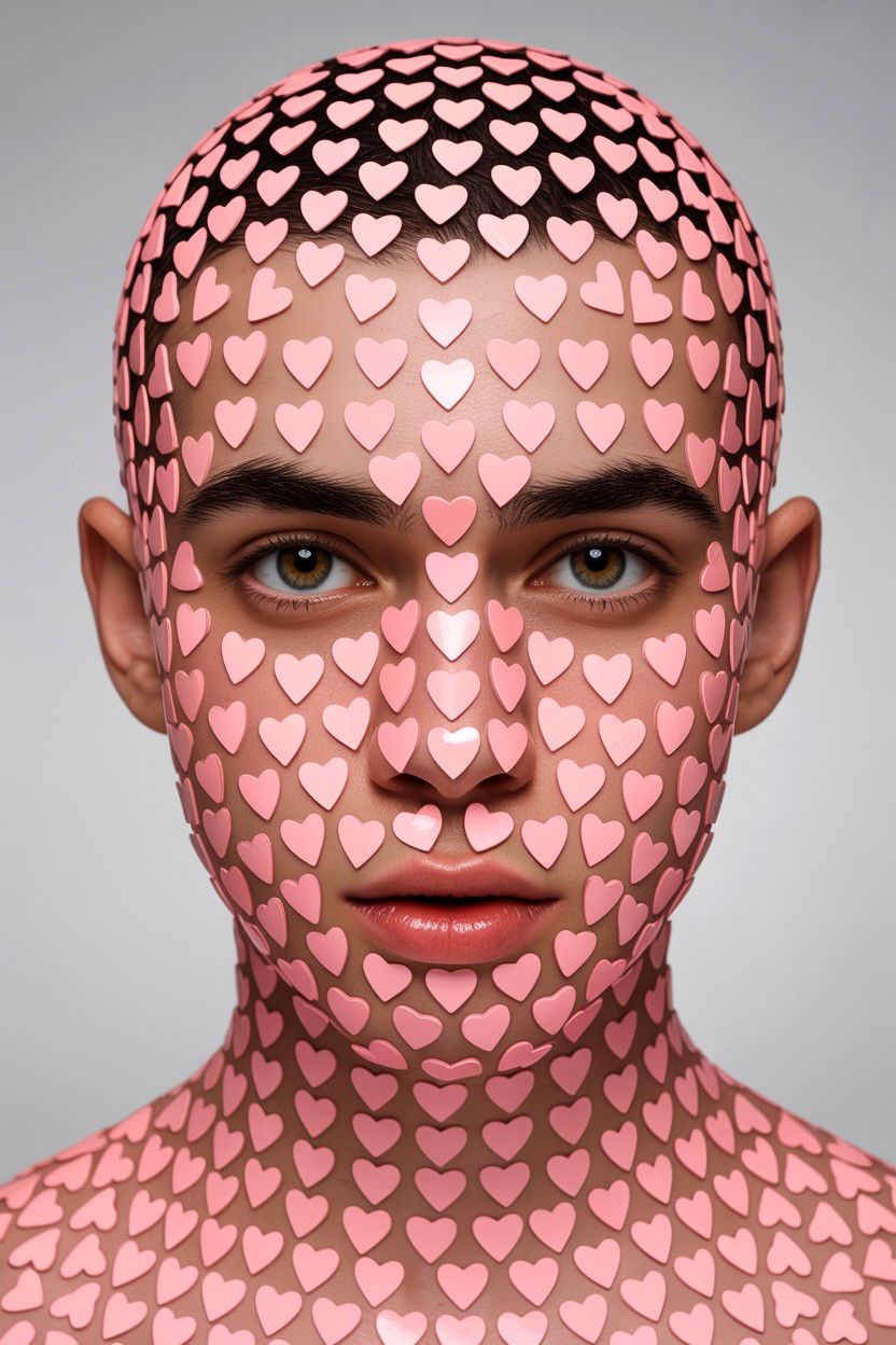 Heart Sticker Face - 25 Valentine's Day Minute to Win It Games