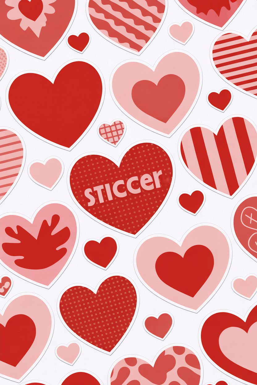 Heart Sticker Pack - 25 Under $10 Valentine's Day Gift Ideas