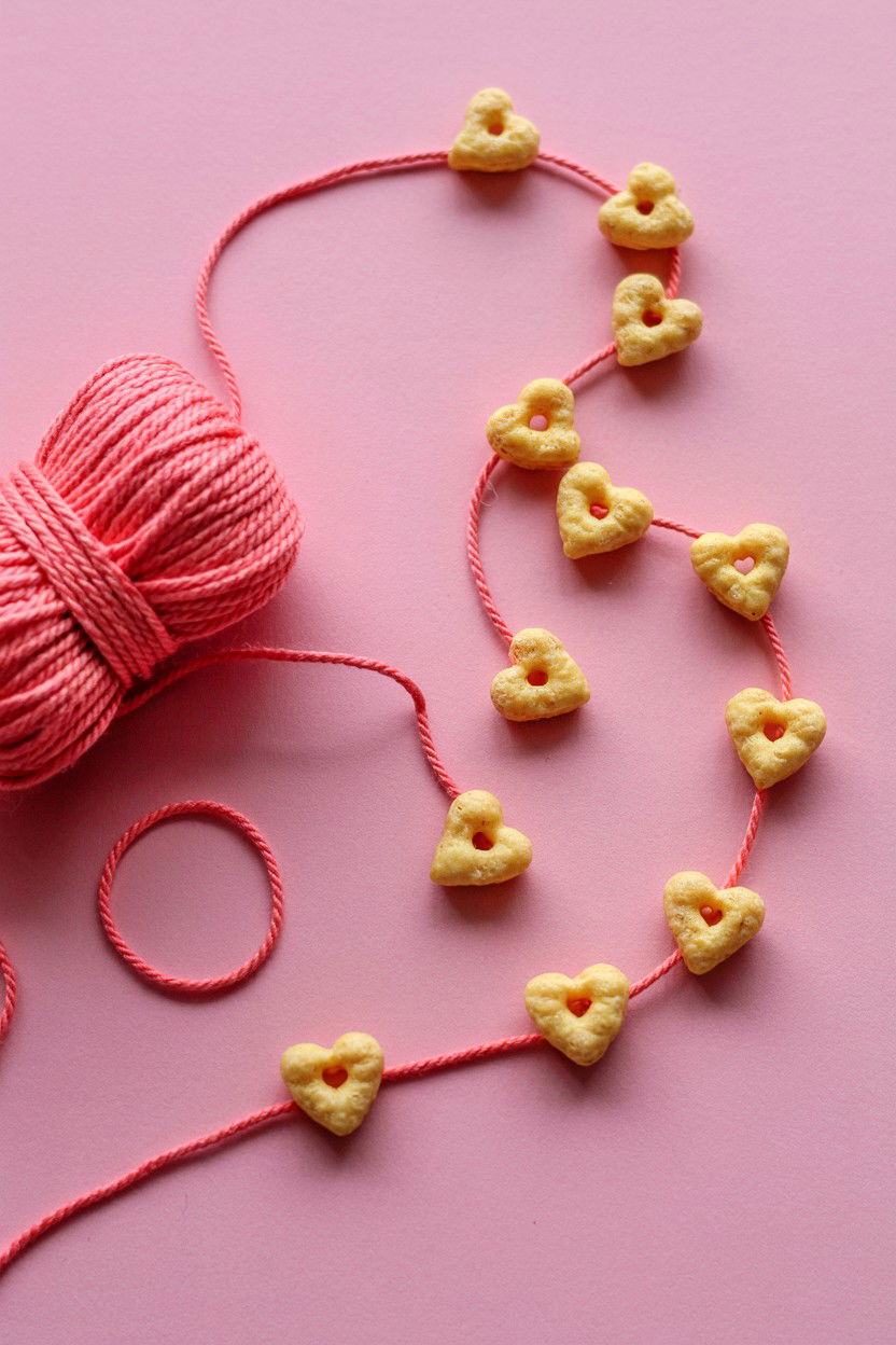 Heart String Cereal Race - 25 Valentine's Day Minute to Win It Games