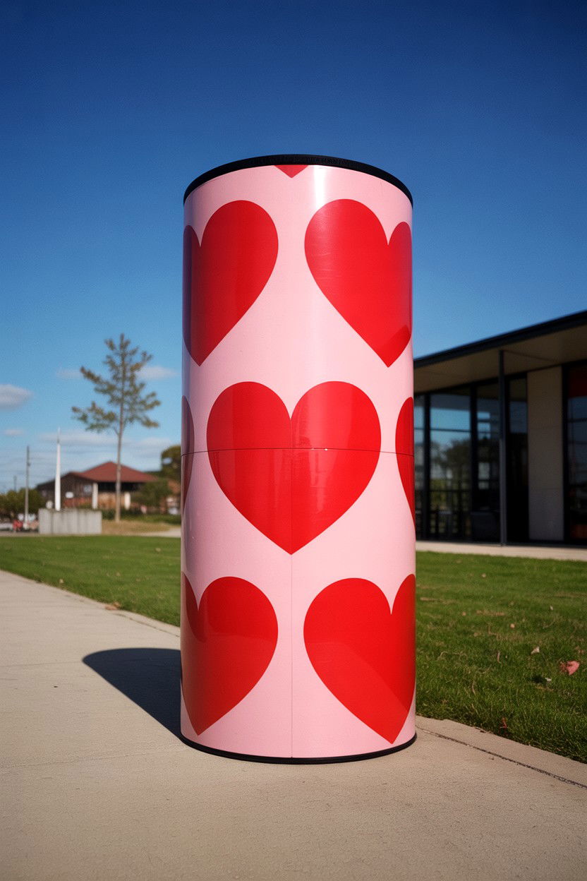 Heart print kicker - 25 Valentine's Day Cat Toy Ideas