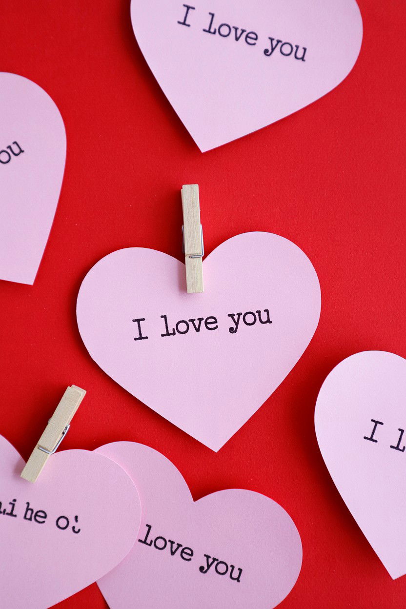 Heart shaped note - 25 Valentine's Day Time Capsule Ideas