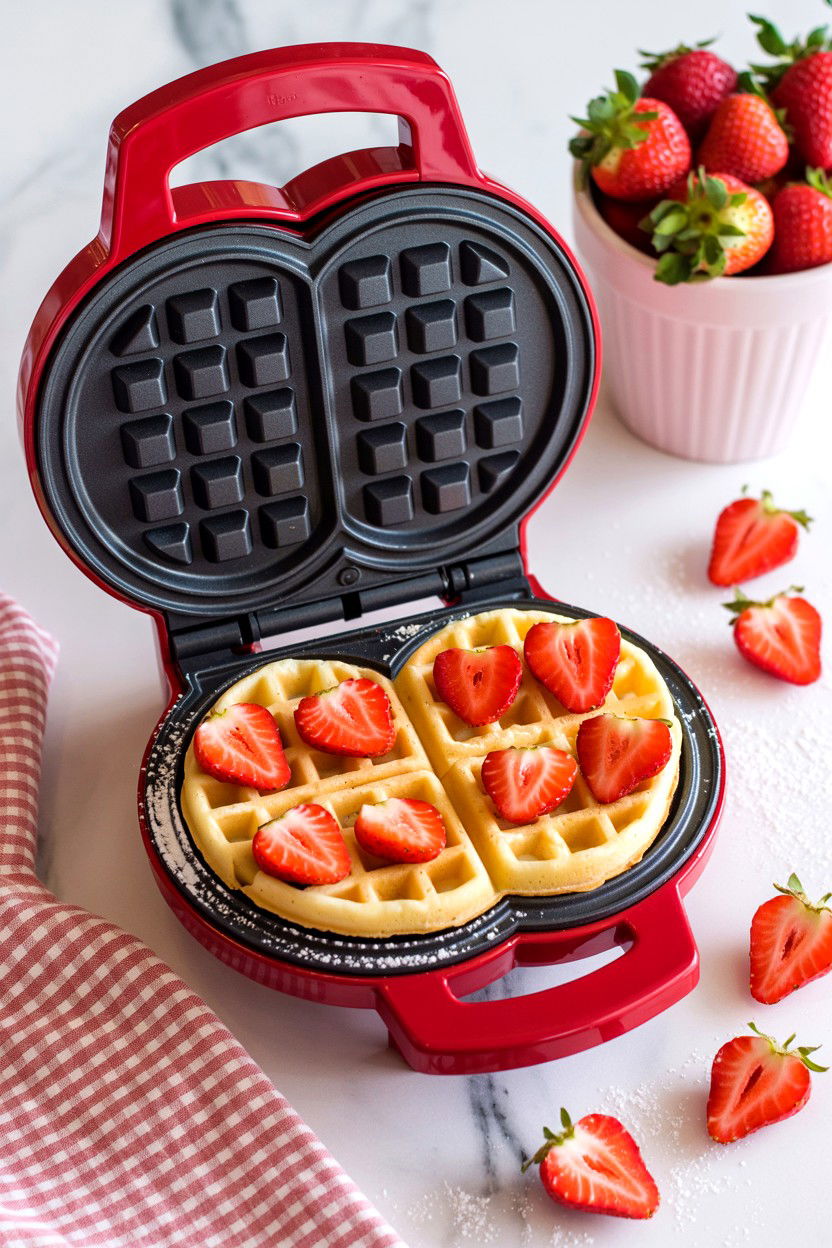 Heart shaped waffle maker - 25 Valentine's Day Gifts for Daughter