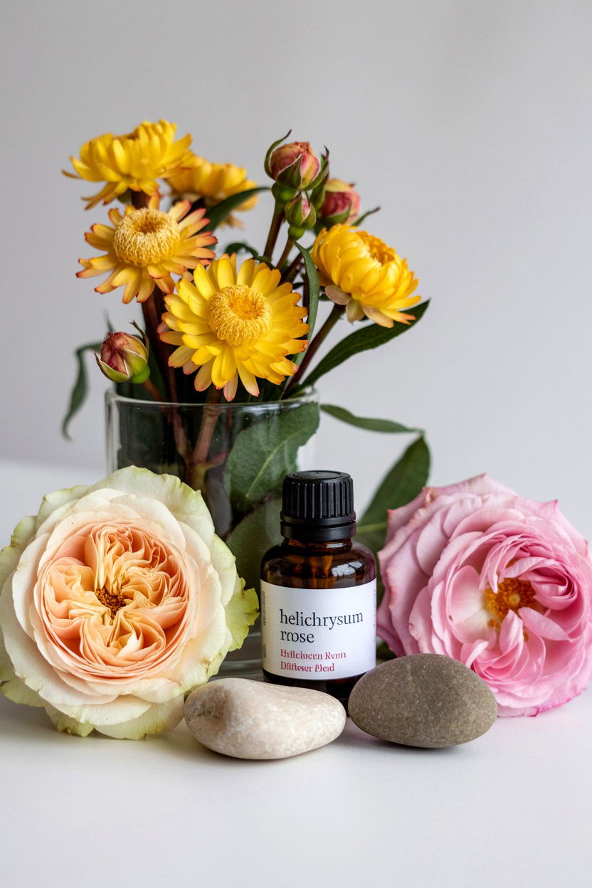 Helichrysum and rose diffuser blend - 25 Valentine's Day Diffuser Blend Ideas