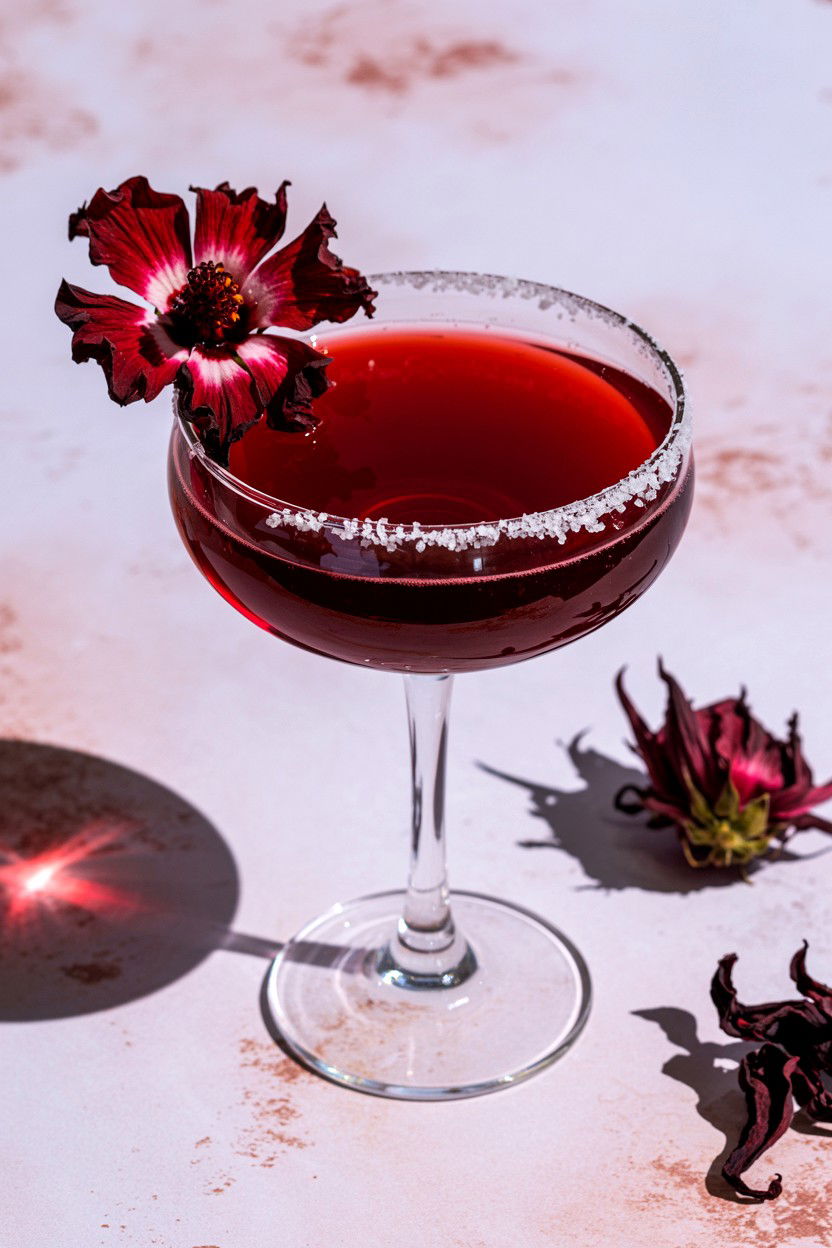 Hibiscus Margarita - 25 Valentine's Day Tequila Cocktails
