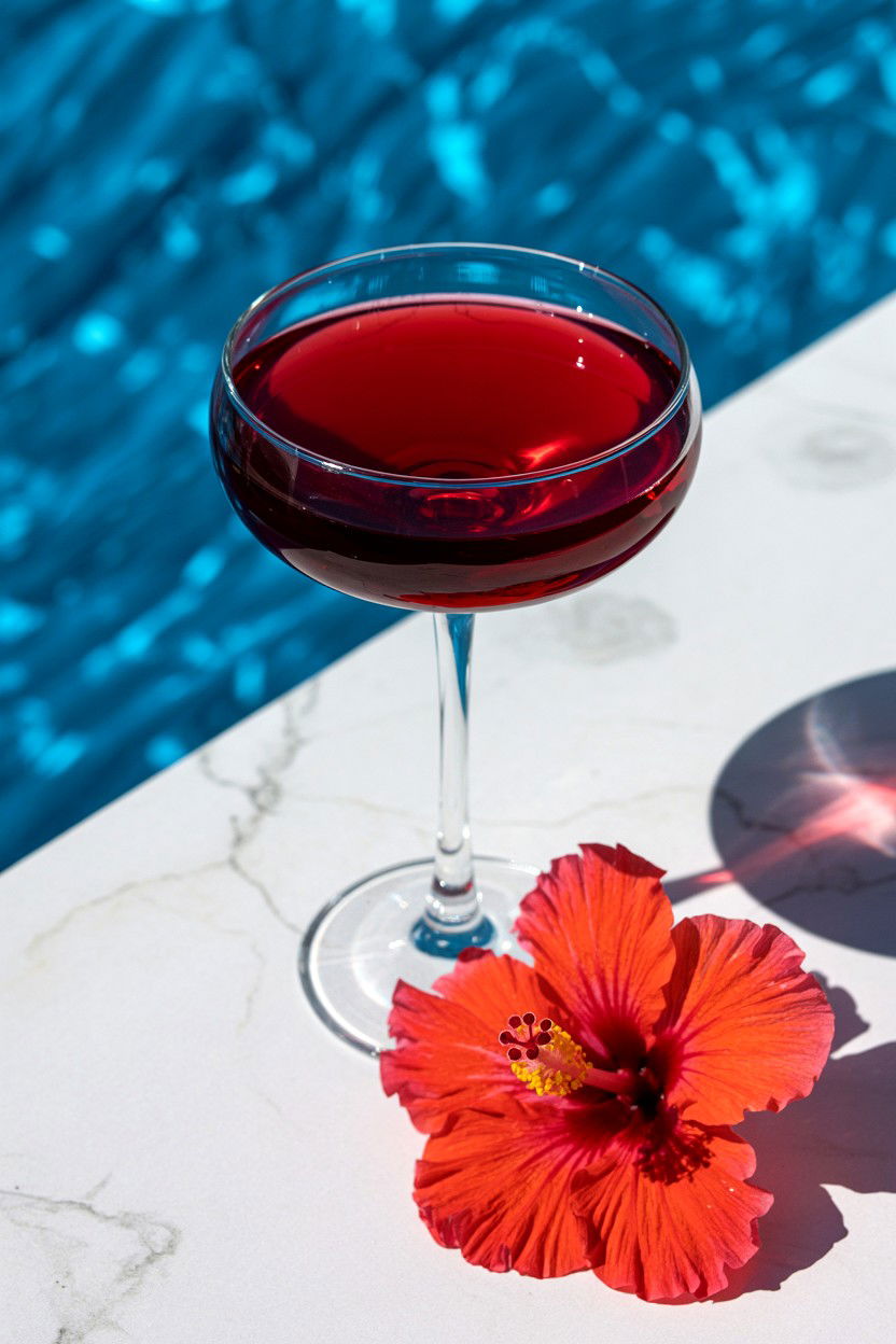 Hibiscus Martini - 25 Valentine's Day Martini Ideas
