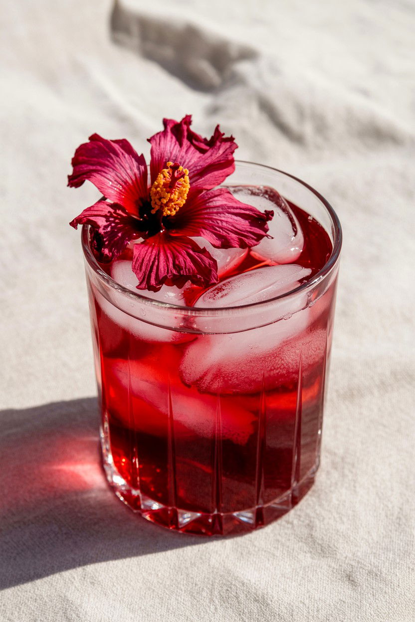 Hibiscus Tea Mocktail - 25 Valentine's Day Pink Drink Ideas