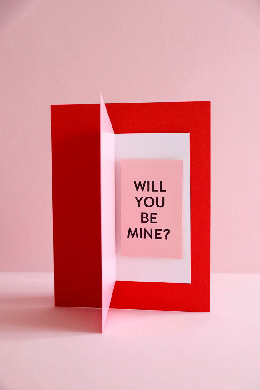 Hidden Message Card - 25 Valentine's Day Card Ideas for Girlfriend