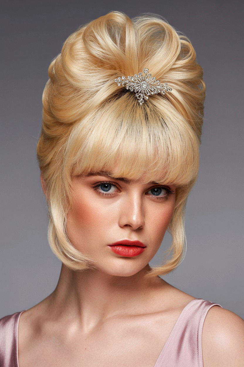 High Volume Bouffant - 25 Valentine's Day Vintage Hair Ideas