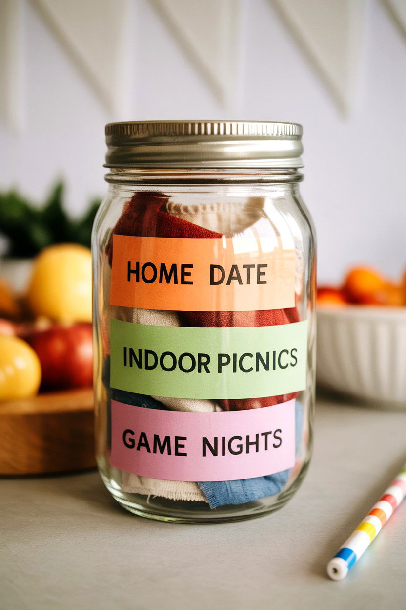 Home Date Jar - 25 Valentine's Day Wish Jar Ideas