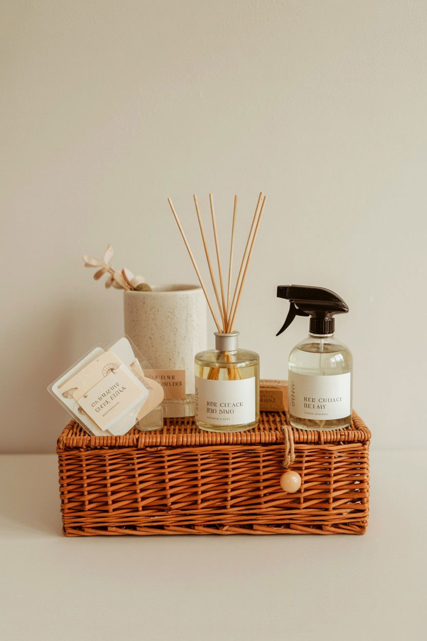 Home Fragrance Gift Basket - 25 Valentine's Day Gift Basket Ideas