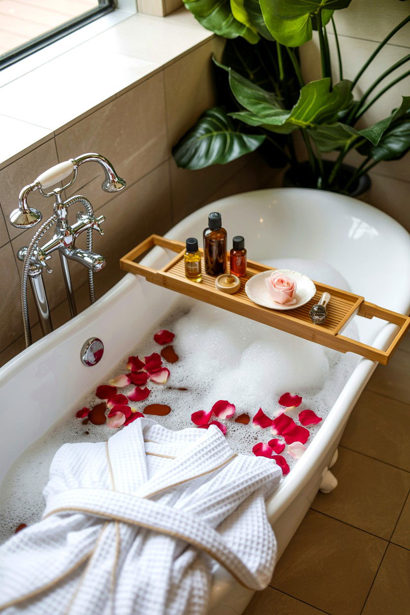 Home spa experience - 25 Valentine's Day Surprise Ideas for Girlfriend