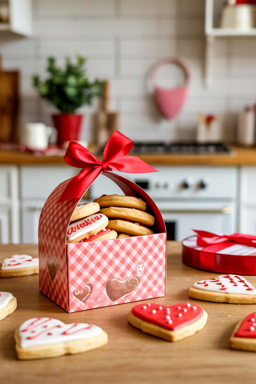 Homemade Cookie Box - 25 Valentine's Day Teacher Treat Ideas