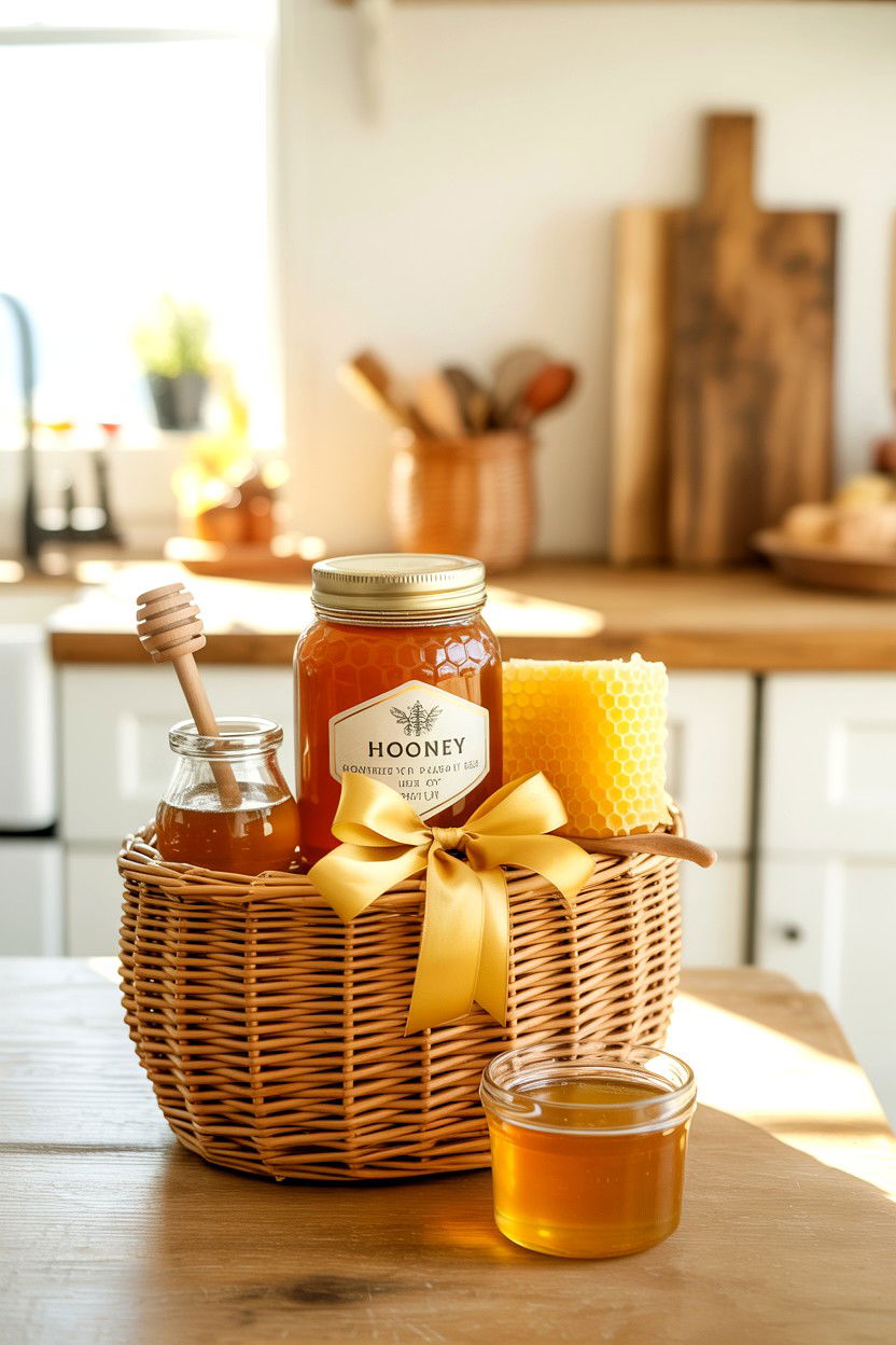 Honey gift basket - 25 Budget Valentine's Day Gift Basket Ideas