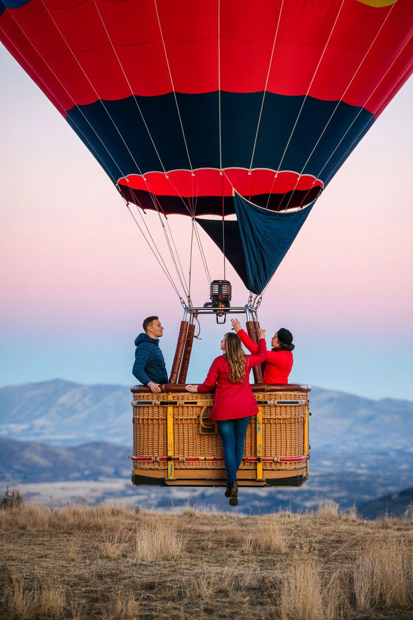 Hot Air Balloon Couple - 25 Valentine's Day Romantic Photo Ideas