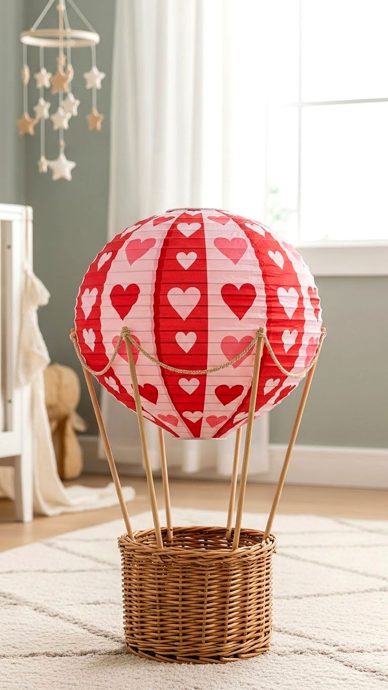 Hot Air Balloon Valentine Box - 25 valentine's day box ideas