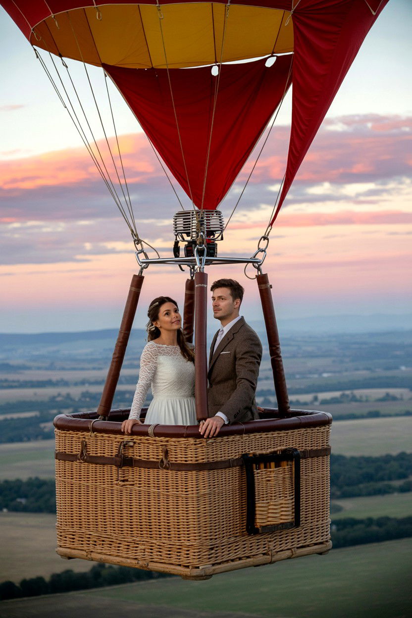Hot Air Balloon Wedding - 25 Valentine's Day Elopement Ideas