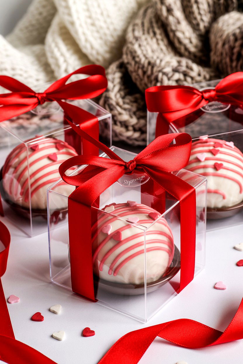 Hot Cocoa Bomb - 25 Valentine's Day Party Favor Ideas