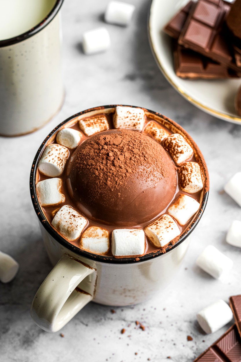 Hot Cocoa Bomb - 25 Valentine's Day Ideas for Foodies