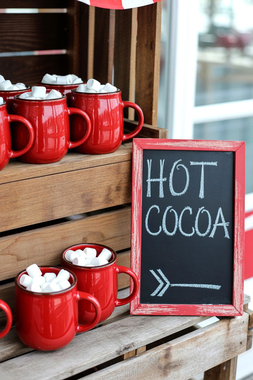 Hot Cocoa Stand - 25 Valentine's Day Outdoor Photo Ideas