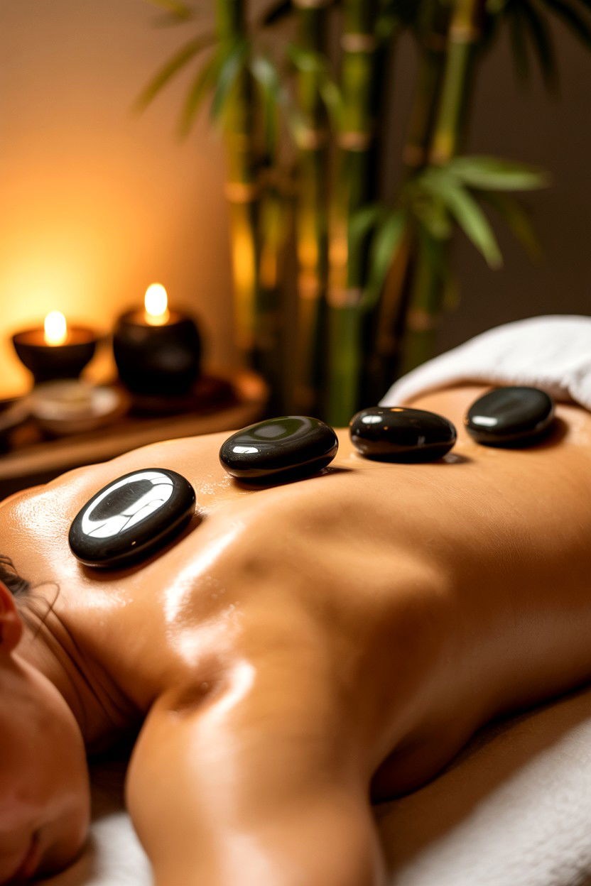 Hot Stone Therapy - 25 Valentine's Day Spa Package Ideas