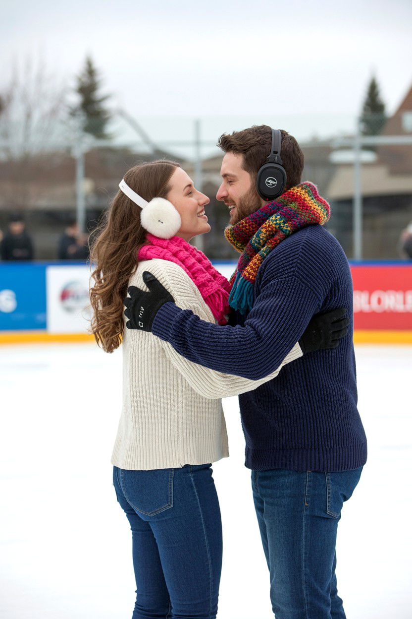 Ice Skating Engagement Photos - 25 Valentine's Day Engagement Photo Ideas