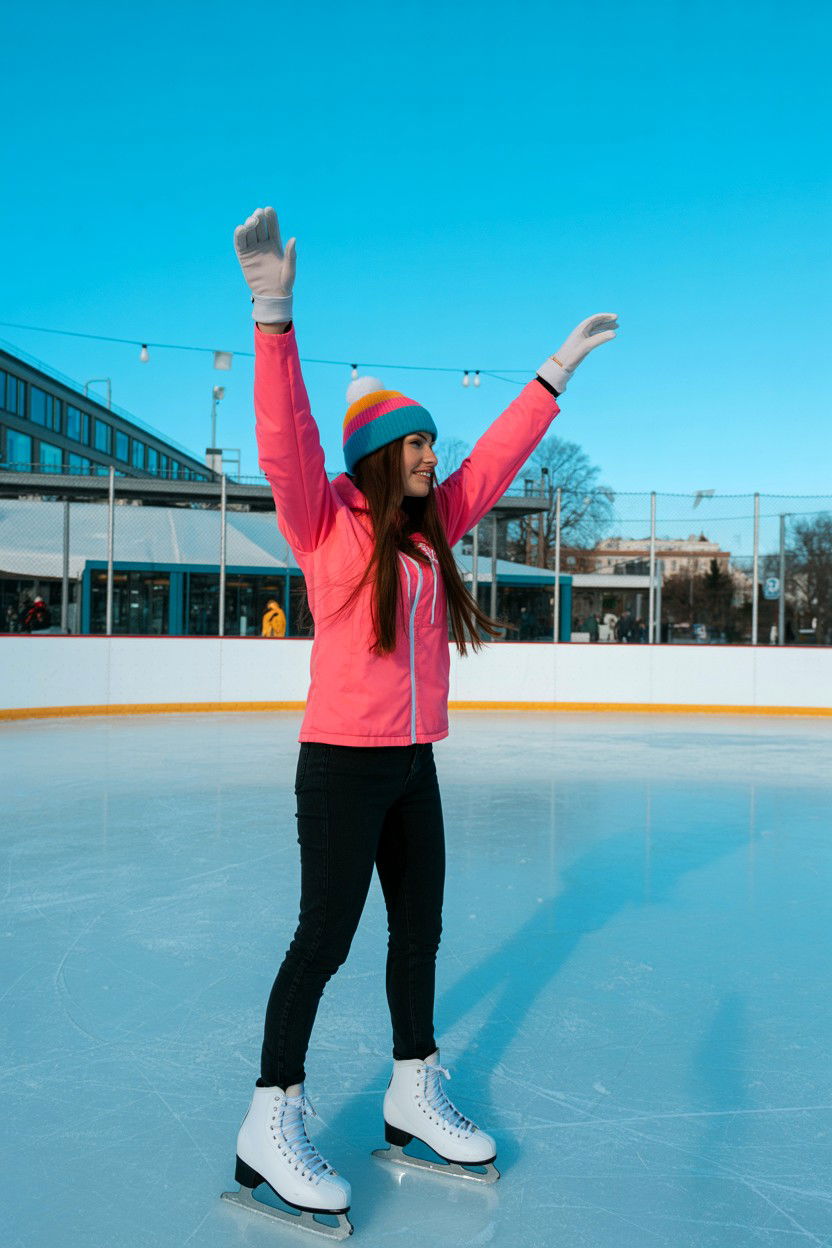 Ice Skating Rink - 25 Valentine's Day Outdoor Photo Ideas
