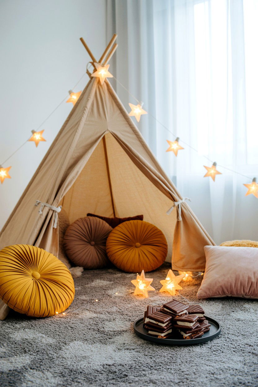 Indoor Camping - 25 Valentine's Day Ideas for Parents