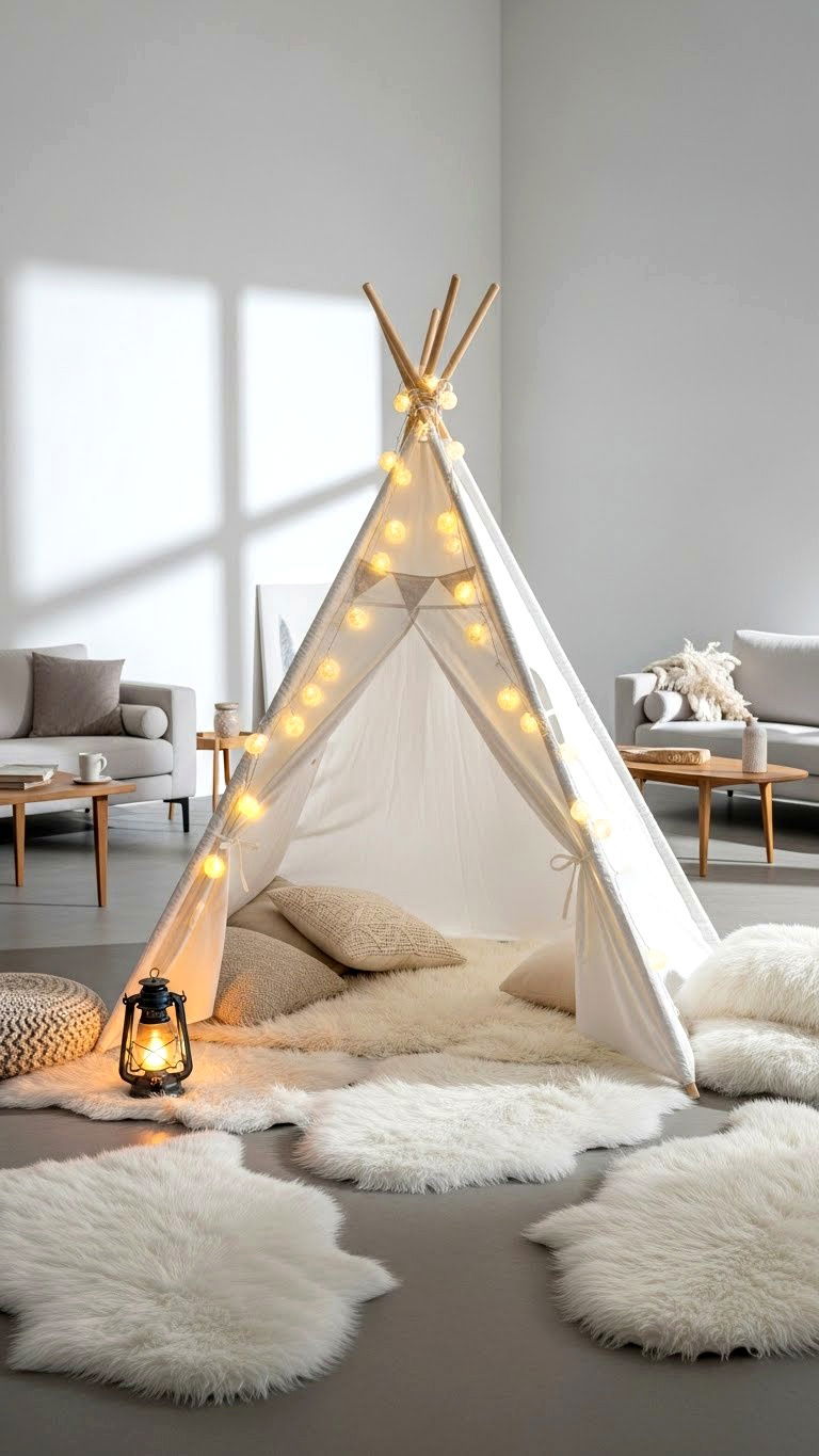 Indoor Glamping - 25 valentine's day for friends