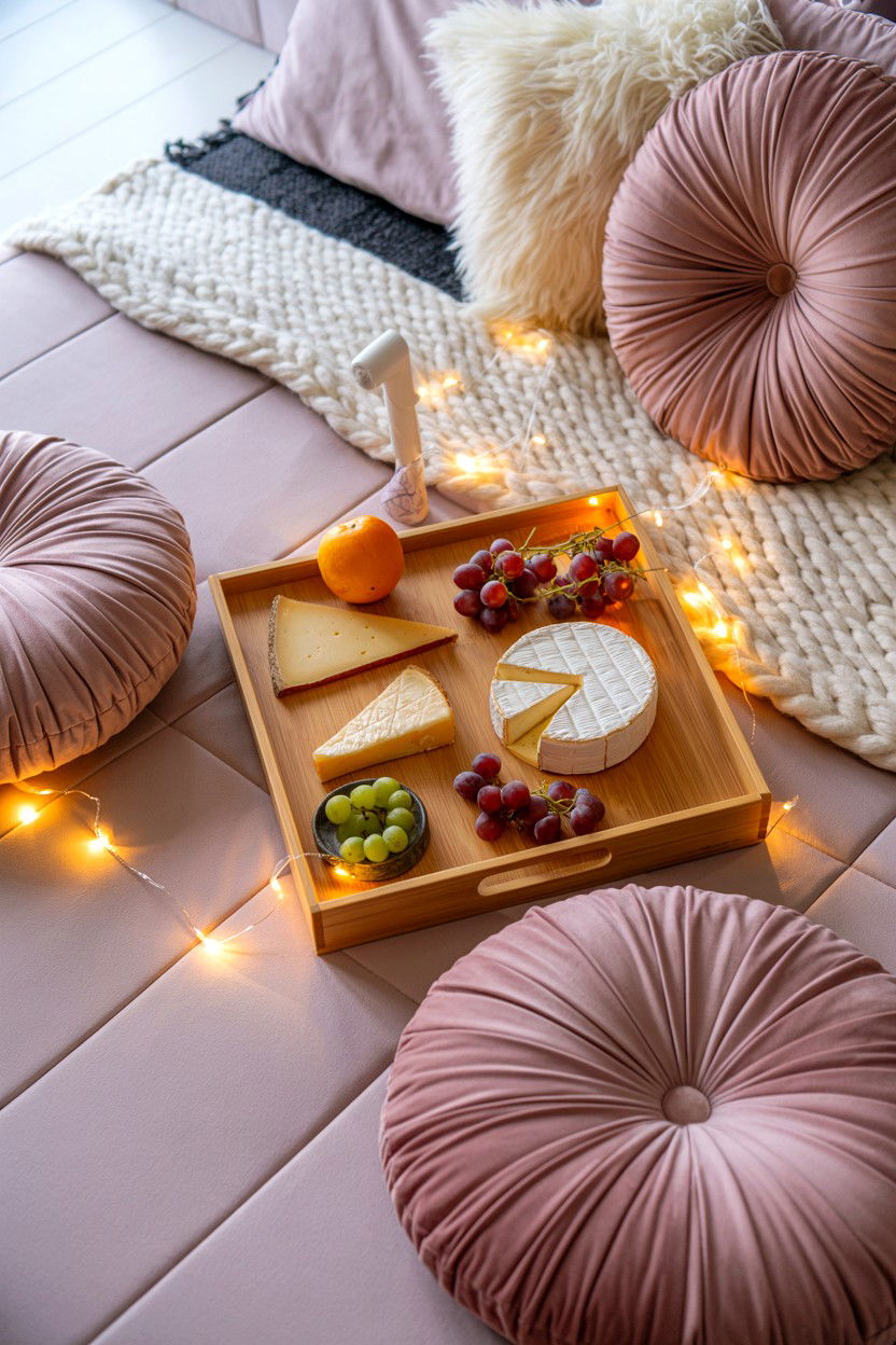 Indoor Picnic - 25 Valentine's Day Surprise Ideas for Boyfriend