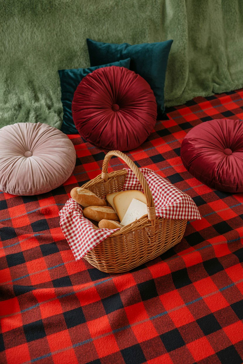 Indoor picnic setup - 25 Valentine's Day Thoughtful Gesture Ideas