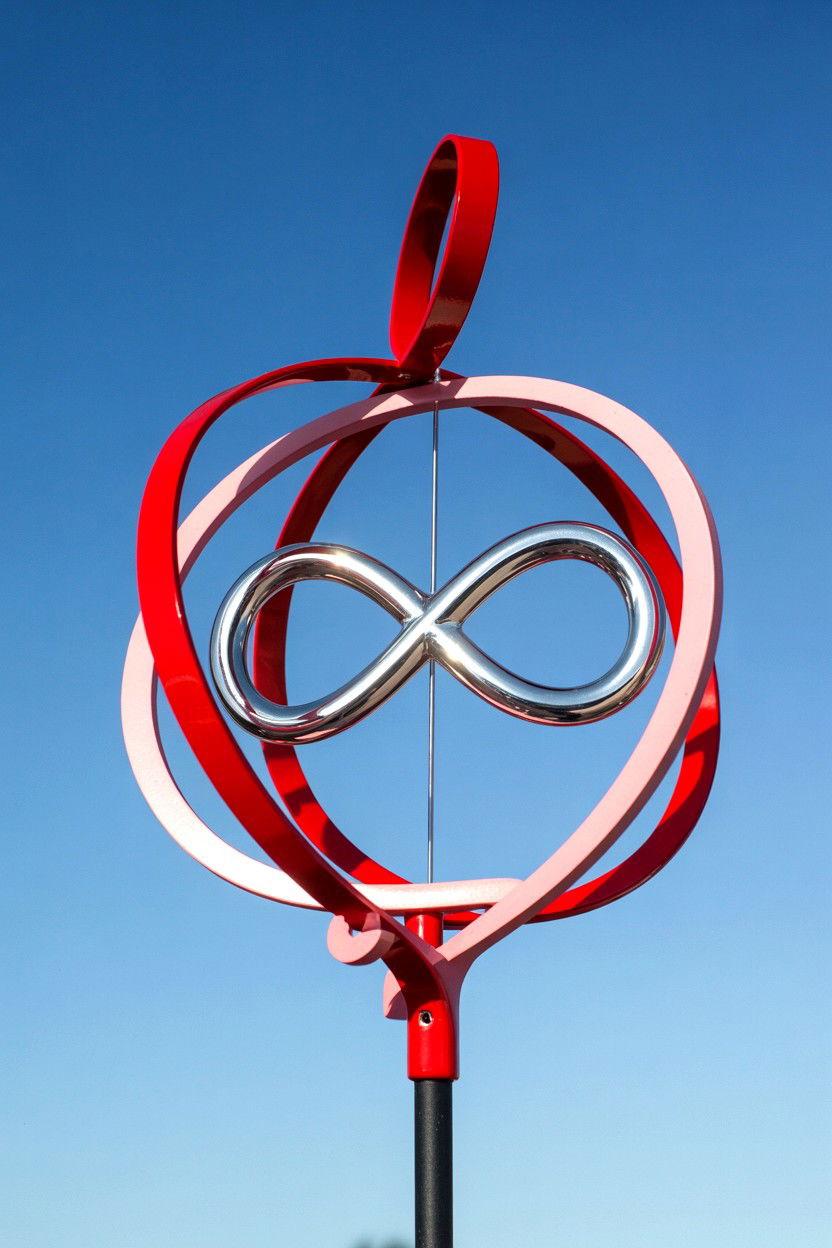 Infinity Love Wind Spinner - 25 Valentine's Day Wind Spinner Ideas