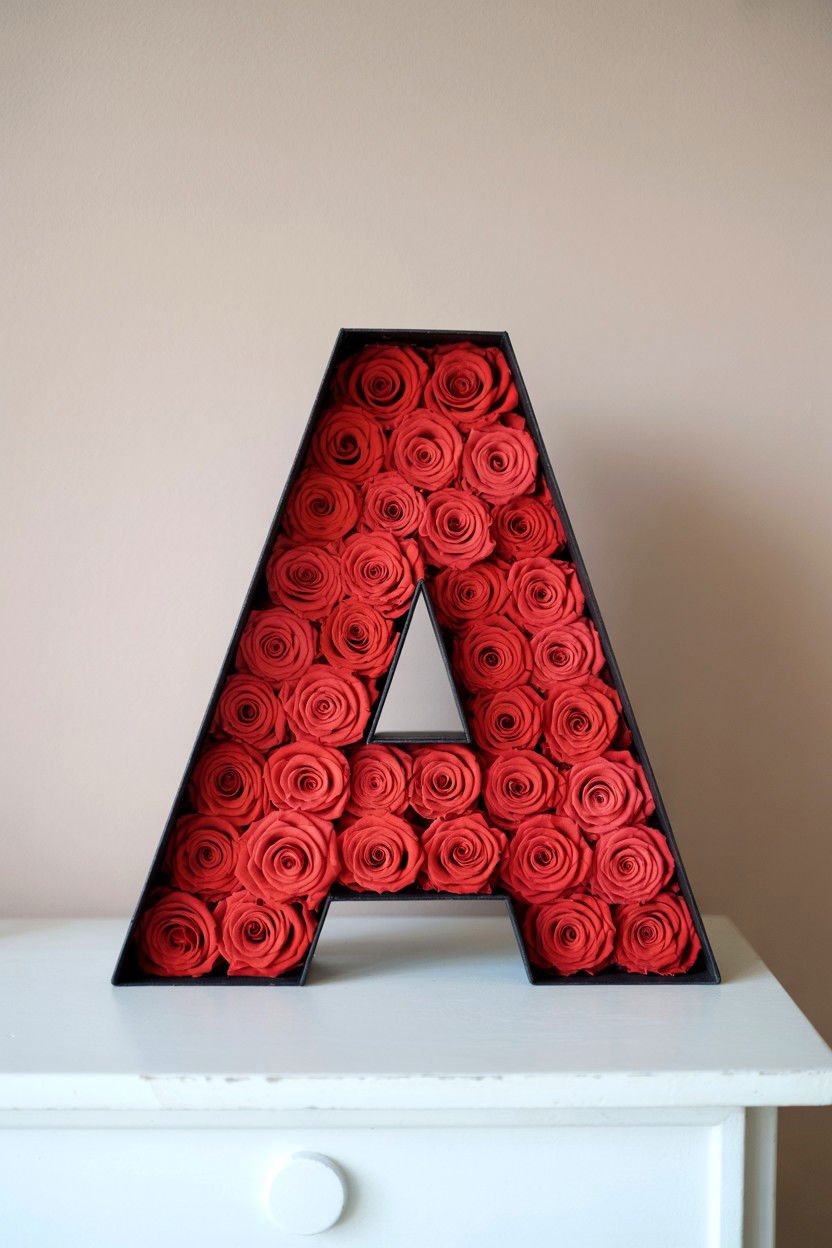 Infinity Rose Letter Box - 25 Valentine's Day Infinity Rose Ideas