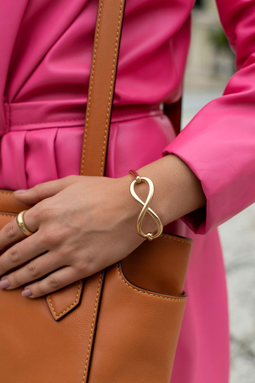 Infinity bangle bracelet - 25 Valentine's Day Infinity Jewelry Ideas