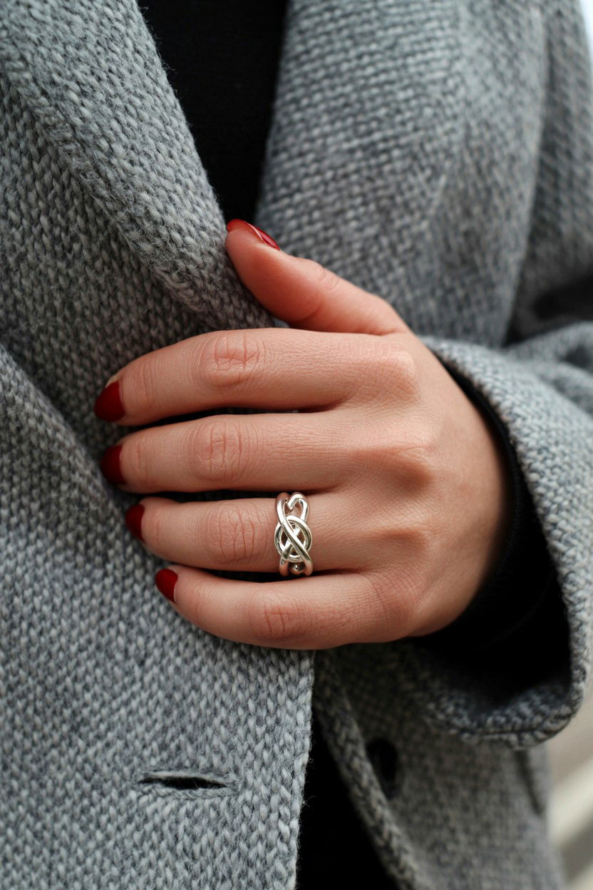 Infinity knot ring - 25 Valentine's Day Infinity Jewelry Ideas