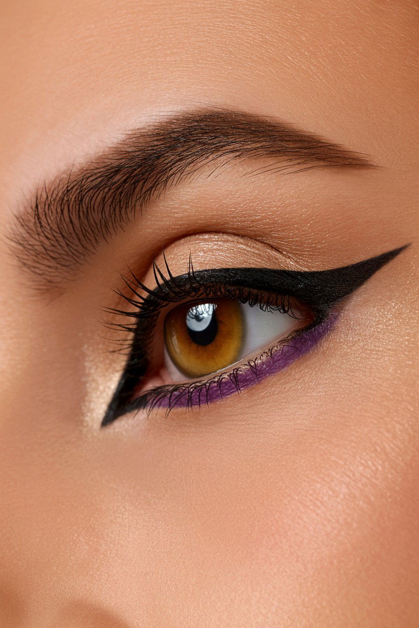 Inner corner eyeliner fox eye - 25 Valentine's Day Fox Eye Makeup