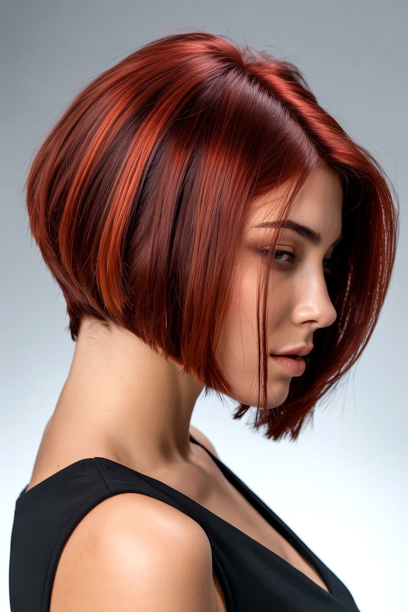 Inverted Bob - 25 Valentine's Day Short Hair Ideas