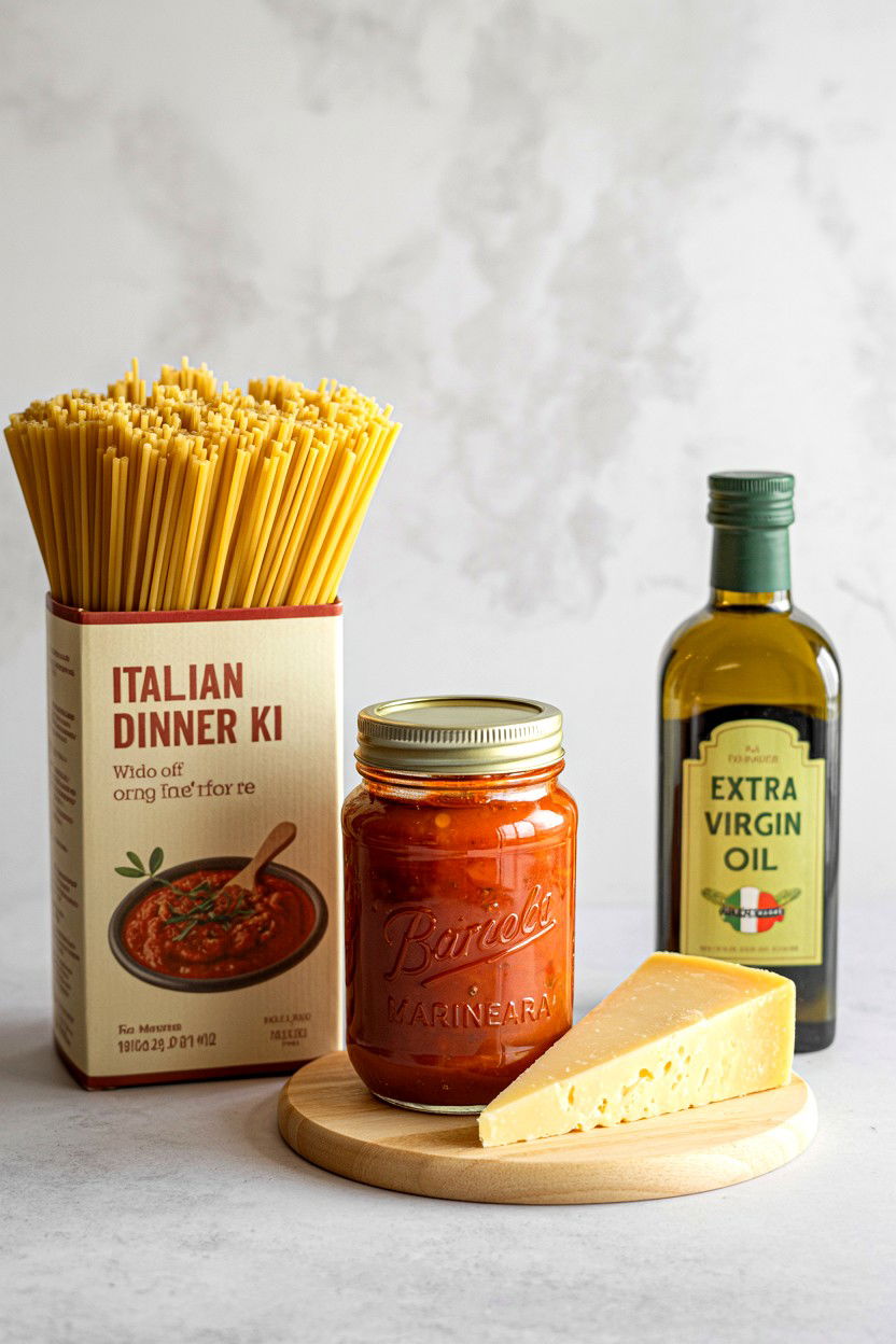 Italian Dinner Kit - 25 Valentine's Day At Home Gift Basket Ideas