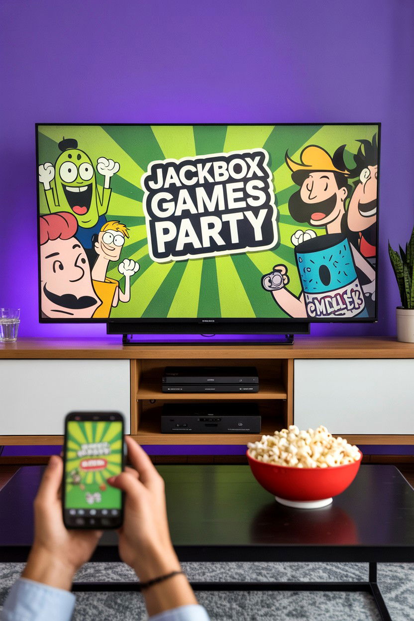 Jackbox Games Party - 25 Long Distance Valentine's Day Game Night Ideas