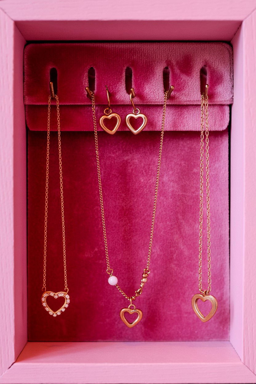 Jewelry Display Shadow Box - 25 Valentine's Day Shadow Box Ideas