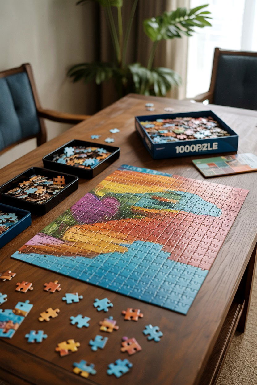 Jigsaw Puzzle - 25 Valentine's Day Ideas for Homebodies