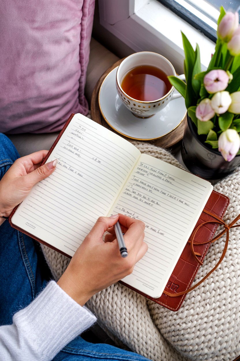 Journaling For Self Compassion - 25 Valentine's Day Meditation Ideas