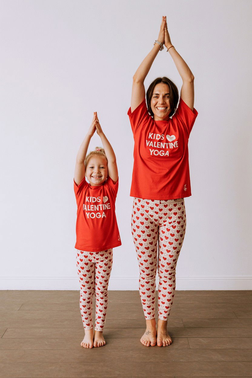Kids Valentine Yoga - 25 Valentine's Day Yoga Ideas