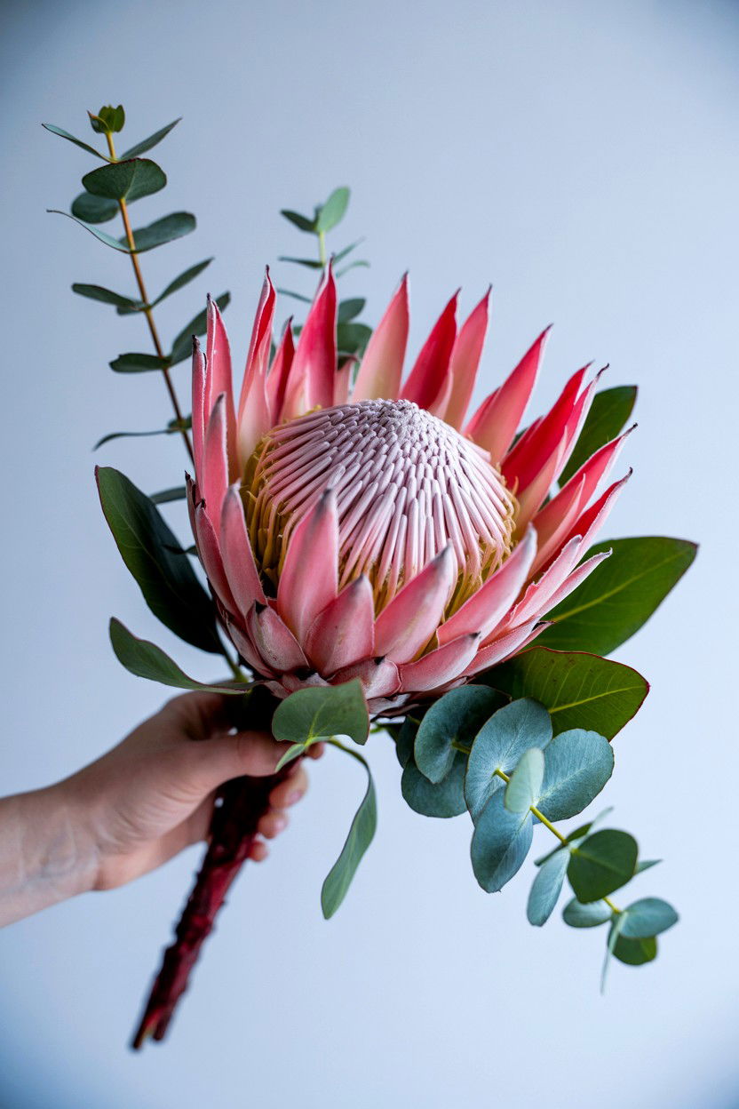 King protea wedding bouquet - 25 Valentine's Day Wedding Bouquet Ideas