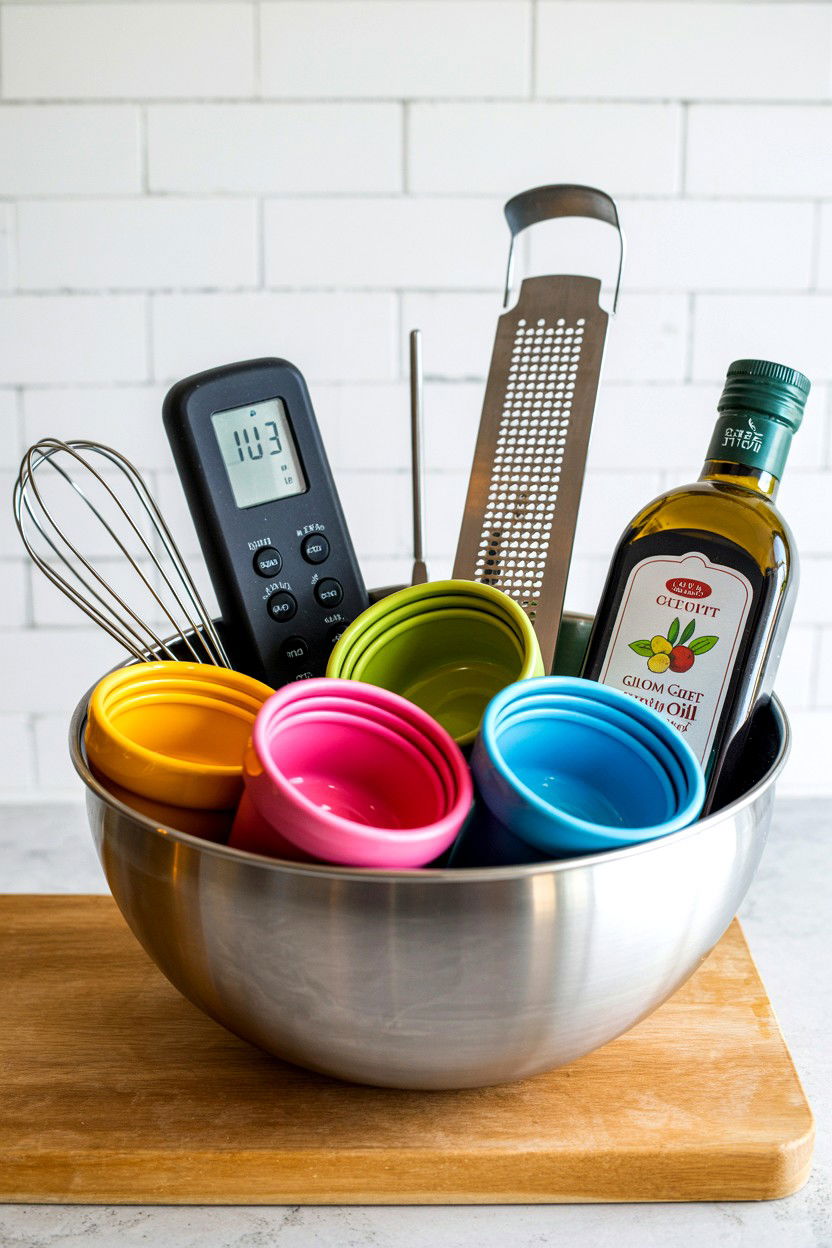 Kitchen gadget gift basket - 25 Valentine's Day Teacher Gift Basket Ideas