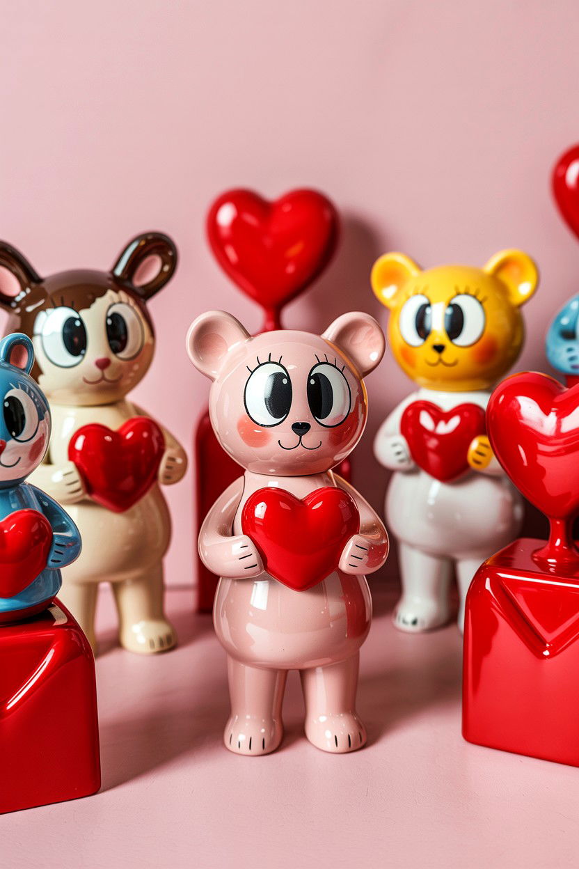 Kitsch Valentine Figurines - 25 Retro Valentine's Day Ideas