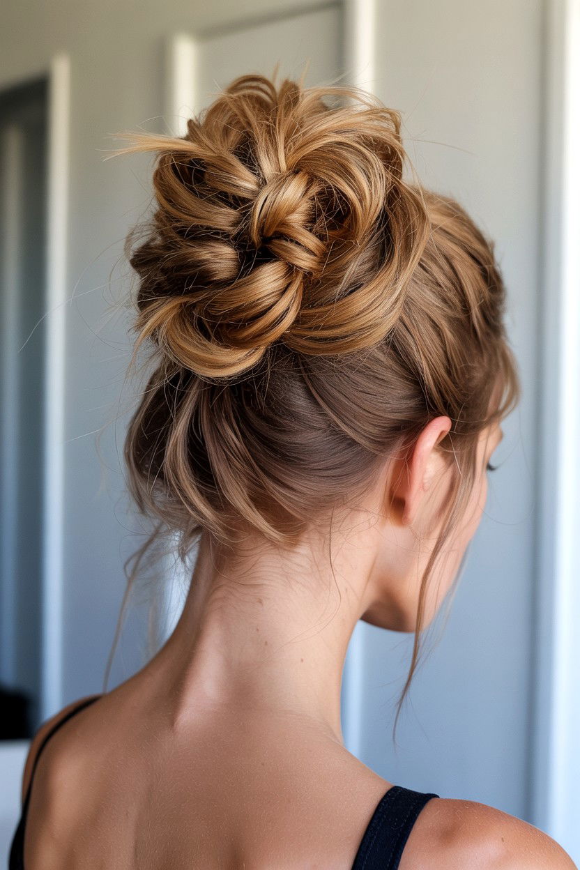 Knotted Updo For Long Hair - 25 Valentine's Day Updo Ideas
