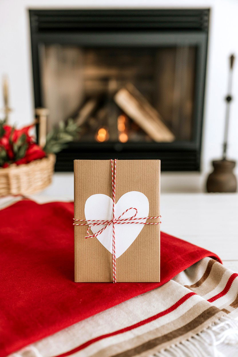 Kraft Paper Valentine With Twine - 25 Love Letter Valentine's Day Card Ideas