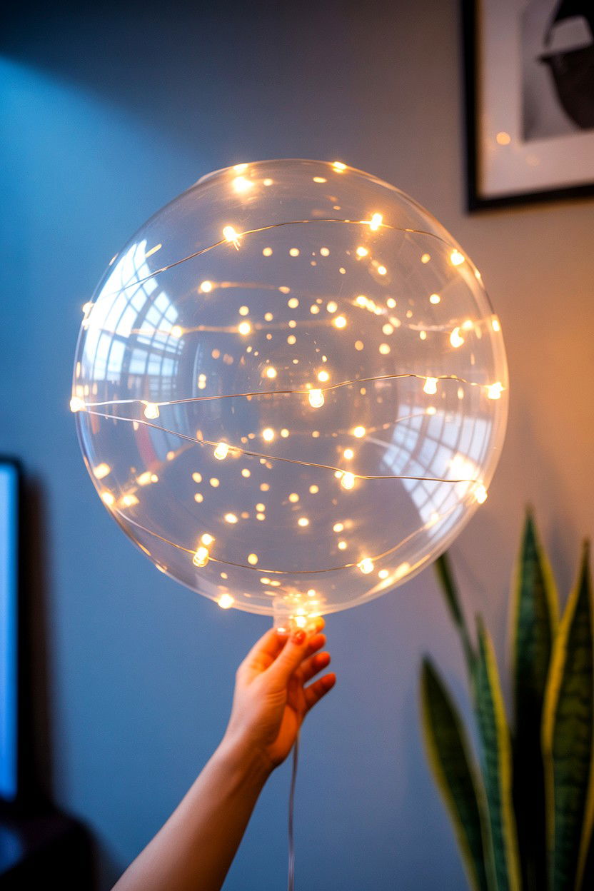 LED Light Up Balloon - 25 Valentine's Day Balloon Ideas
