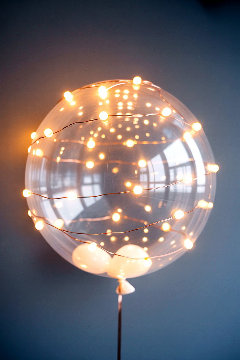 LED Light Up Balloon - 25 Valentine's Day Balloon Bouquet Ideas
