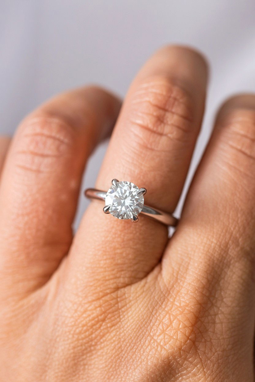 Lab Grown Diamond Ring - 25 Valentine's Day Promise Ring Ideas